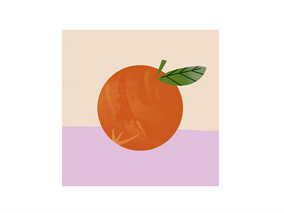 an orange illustration leaf nature orange 插图