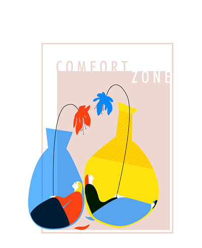 Comfort Zone branding graphic design ill illustration