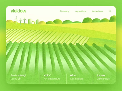 illustration | yieldow 2d illustration agricultural holding agriculture animated animation crops design desire agency farm farming graphic design illustration motion motion design motion graphics nature weather web web site website