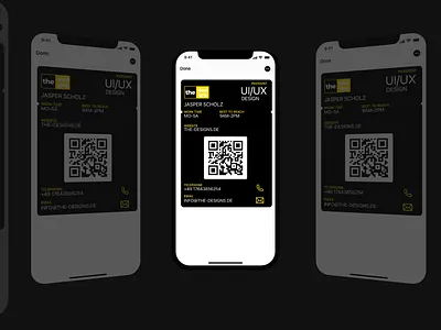 Businesscard Idea - Apple Wallet branding businesscard graphic design illustration logo ui visitenkarte