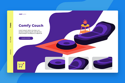 Comfortable - Banner & Landing Page app app html banner bitcoin design development illustration landing page page template ui ui design ux ux design web web development web html web maintance webapp website