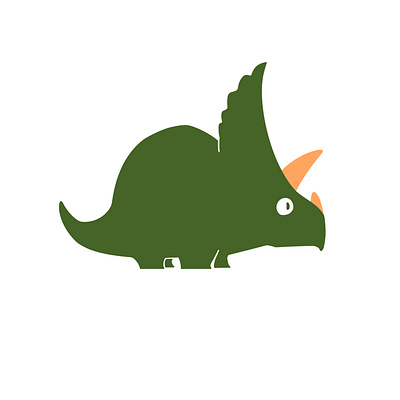 Mini the triceratops avatar branding character design graphic design icon illustration logo