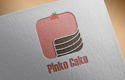 "Pinko Cake" Logo adobe illustrator adobe photoshop branding design graphic design illustration illustrator logo logo design photoshop vector