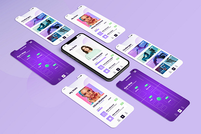 Boostme App Mockup app app concept appdesign fitness illustration ui ux