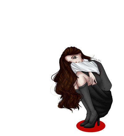 Hermaine 2d art artdigital artillustration character design digital illustration logo ui