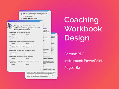 Coaching Workbook / Ebook / Handbook / Brochure in PowerPoint annual report brochure brochure design checklist checklist design coaching workbook ebook ebook design figma graphic design handbook handbook design lead magnet leaflet minimal powerpoint report design typography workbook workbook design