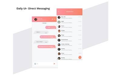 Daily UI - Direct Messaging challenge