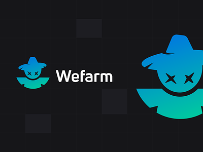 Wefarm - Logo Design branding crypto ctyptocurrency defi 2.0 design farm logo scarecrow wefarm