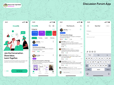 Forumify - Discussion Forum App ui