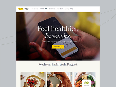 ZOE FOOD - Nutrition Consulting Website consulting diet program eggs food greens health health goals health program healthy eating illustration landing page lifestyle nutrition nutrition website ui design web design website website design wellbeing wellness