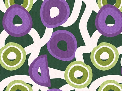 Abstract plums pattern abstract dark green drawing green plums purple