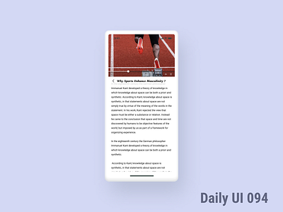 Daily UI 094 News 094 daily ui dailyui dailyuichallenge news