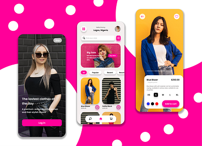 Fashion App ui