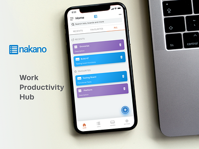 Nakano Productivity App - UI Design productivity app ui ui design user interface app case study