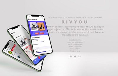 Rivyou - Margels Portfolio 2d 3d abstract app app design apple artist artwork branding catchy design illustration illustrations ios iphone logo modern ui ux vector