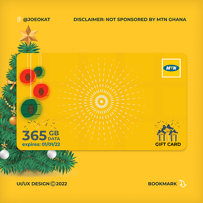 MTN Data Gift Card ui uiux ux visual design