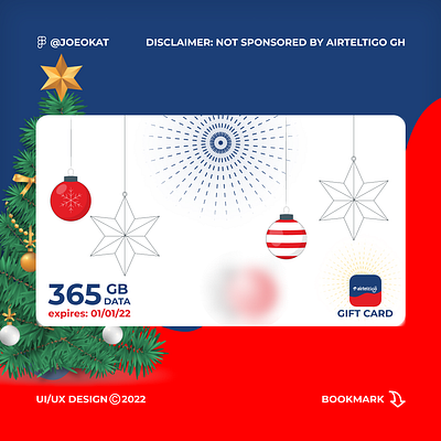 AirtelTigo Data Gift Card ui ux visual design