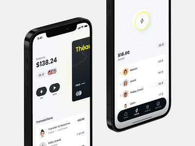 SnapBank concept app bank banking card concept credit card minimal modern money saving snap snapchat ui ux