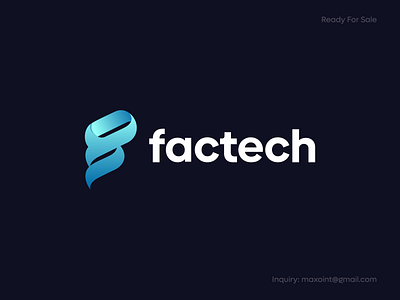 Factech - F Letter Tech Logo Mark app logo branding design f letter logo f logo gradient logo icon logo logo mark logodesign logotype minimalist logo modern logo software logo startup startup logo tech company tech logo vector