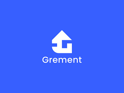 Grement Logo abstract flat logo g logo home logo icon letter mark logo design logo designer logo makre logo symbol minimal modern logo mortgages real estate
