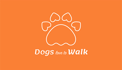 Dogs love to Walk Logo Design brand identity branding design illustration logo