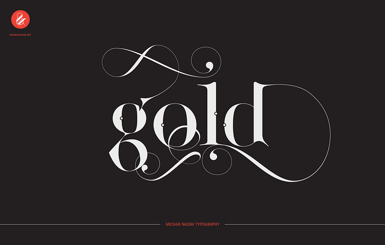 Gold Typography By Moshik Nadav By Moshik Nadav Typography On Dribbble 0327