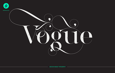 Vogue Typography by Moshik Nadav fashion typeface fashion typography sexy fonts sexy logos sexy typography vogue fonts vogue logo vogue typeface vogue typography