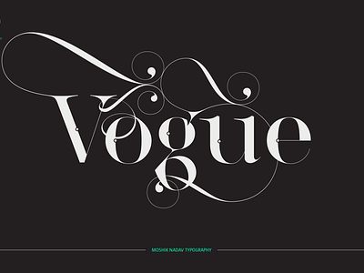 Vogue Typography by Moshik Nadav fashion typeface fashion typography sexy fonts sexy logos sexy typography vogue fonts vogue logo vogue typeface vogue typography