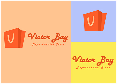 Victor Bay 3d branding creative logo departmental store logo design drop logo graphic design illustration logo ui vector