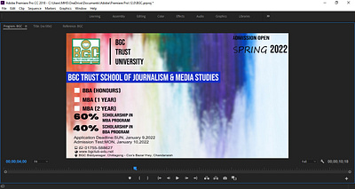 BGC Varsity Admission Animation Video Thumbnail admission adobe adobe ilustrator adobe photoshop after effects animation design graphic design illustration logo media encoder motion graphics premiere pro social media design varsity