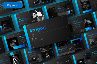 Aragon Multipurpose Template clean colorful company corporate google slides keynote modern multipurpose multipurpose template photography pitch deck portfolio powerpoint presentation studio template unique web design web development website