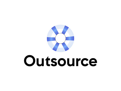 Outsource - Logo b2b branding branding and identity business company credit repair design identity letter mark monogram letters link logo logo trends modern logo o letter outsource outsourcing processing sketch software