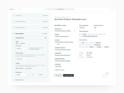 Template creation wizard - B2B web app admin b2b code dashboard design enterprise fashion fintech minimal product design retail saas software template ui design ux ux designer web app web app ux web application