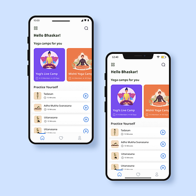 Yoga App UI Design design figma ui uiux ux uxui