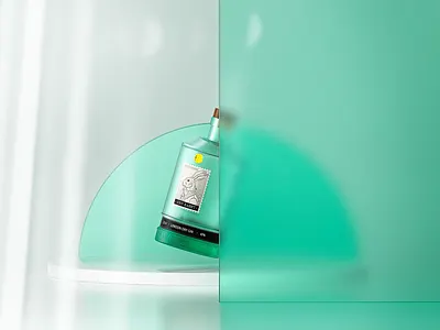 Gin "John Rabbit" cinema 4d illustration