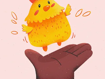 Chicken bird character chicken cute design digital art hand illlustration procreate