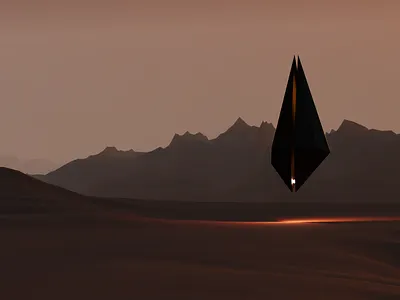 The Vault 3d blender blender3d landscape scifi