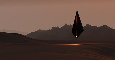 The Vault 3d blender blender3d landscape scifi