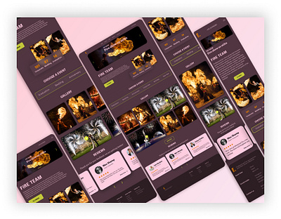 Fire show (adaptive design) design figma ui ux