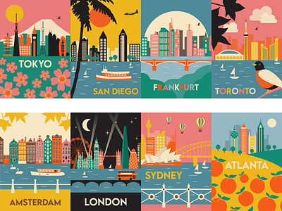 City Illustrations cities illustration skyline vector