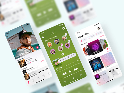 Apple Music 2021 - Introducing SharePlay! app apple design figma ios iphone redesign ui ux