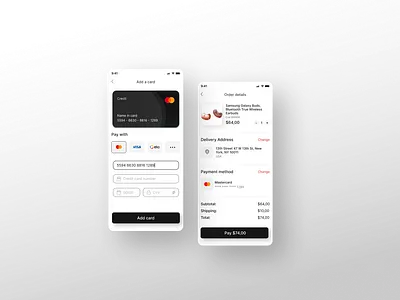 Daily UI 002 - Credit Card Checkout app daily ui design mobile ui ux