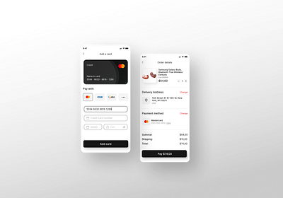 Daily UI 002 - Credit Card Checkout app daily ui design mobile ui ux