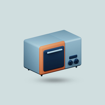 Modern oven 3d icon 3d graphic design oven render ui