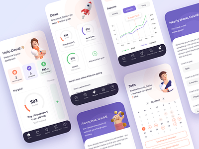 Saving app app design ui