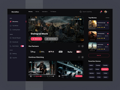 MovieMax - Movie Streaming Dashboard cinema dashboard dashboard dashboard design dashboard ui film imdb live channel movie app movies netflix product design streamers streaming streaming dashboard tv series tv shows ui design ux design web app web applications