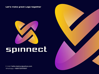 spinnect -letter S + spin & connect logo concept a b c d e f g h i j k l m n abstract logo abstract logos brand identity branding creative logo gradient lettermark logo logo designer logo inspiration logodesign logomark mark modern logo modern logos monogram o p q r s t u v w x y z symbol