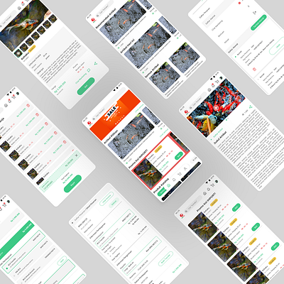 App for selling Koi Fish app app design design material ui mobile design product design ui ui design ux