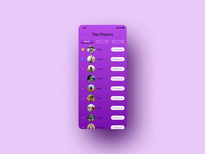Leaderboard design figma design ios mobile ui ux
