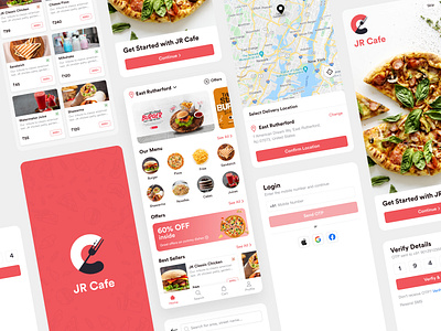 Cafe Mobile App Explorations app cafe food mobile app mobileapp restaurant ui ux